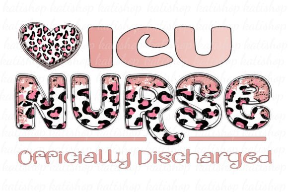 ICU Nurse Retirement Pink Sublimation