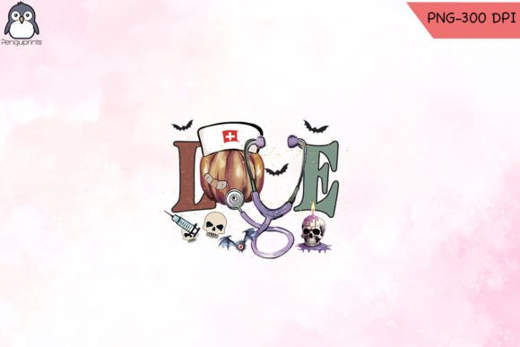 Love Nurse Halloween Sublimation: A Spooky and Sweet Design