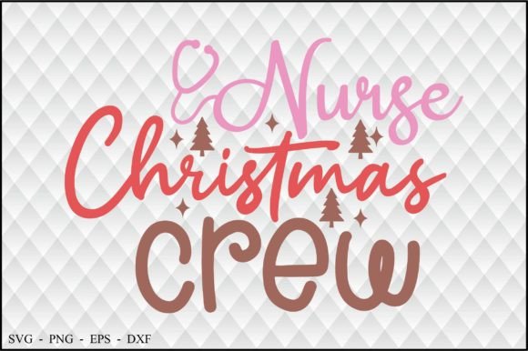 Nurse Christmas Crew: A Festive Embroidery Design