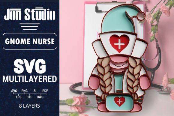 Nurse Gnome Multilayered Paper Cut Review