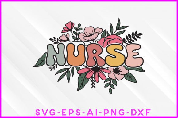 Nurse Groovy Sublimation Shirt Design