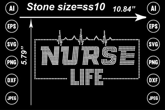 Nurse Life Rhinestone Design: A Sparkling Tribute