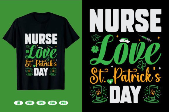 Nurse Love St. Patrick's Day T-Shirt