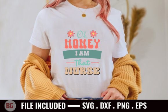 Oh Honey I Am That Nurse: Retro Embroidery Charm