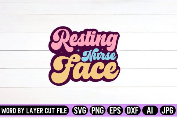 Resting Nurse Face Retro Design: A Stylish Embroidery Choice