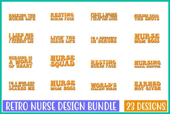 Retro Nurse Design Bundle: A Stylish Embroidery Asset