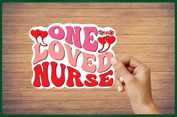 Retro One Loved Nurse: A Charming Embroidery Design
