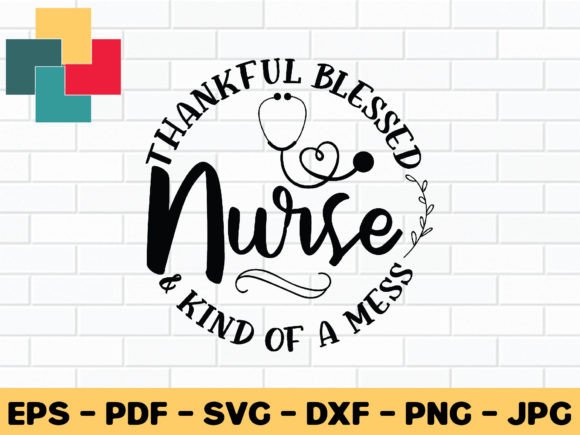 Thankful Blessed Nurse: A Charming Embroidery Design